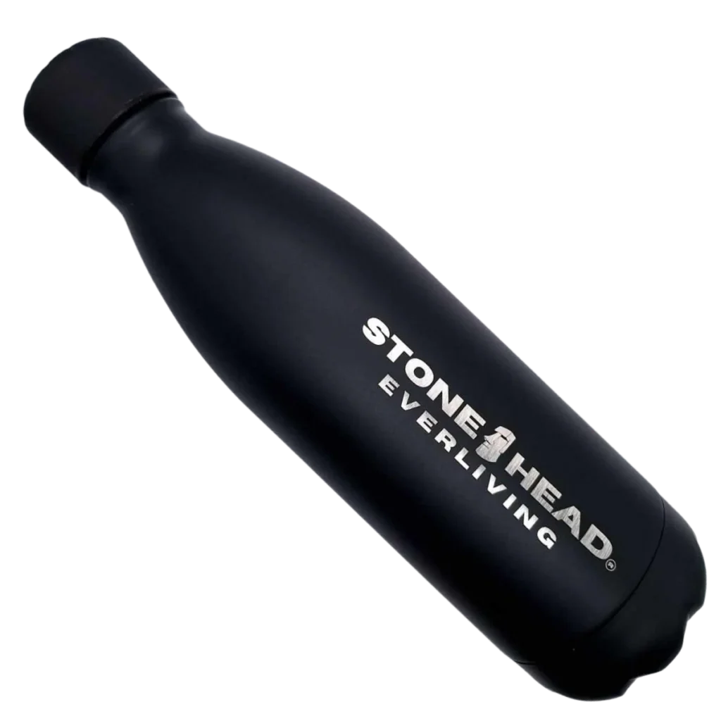 StoneHead Everliving Edelstahl Trinkflasche schwarz