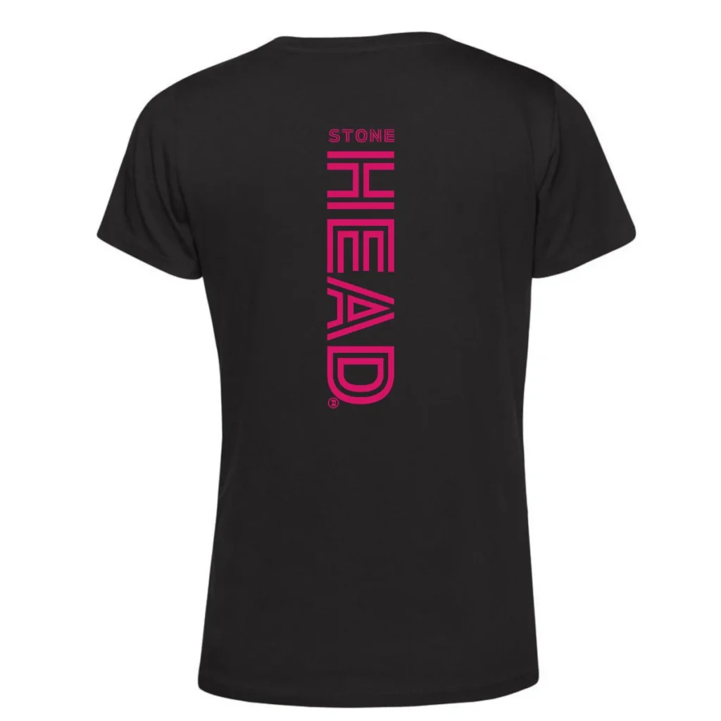 Frauen StoneHead T-shirt schwarz-pink